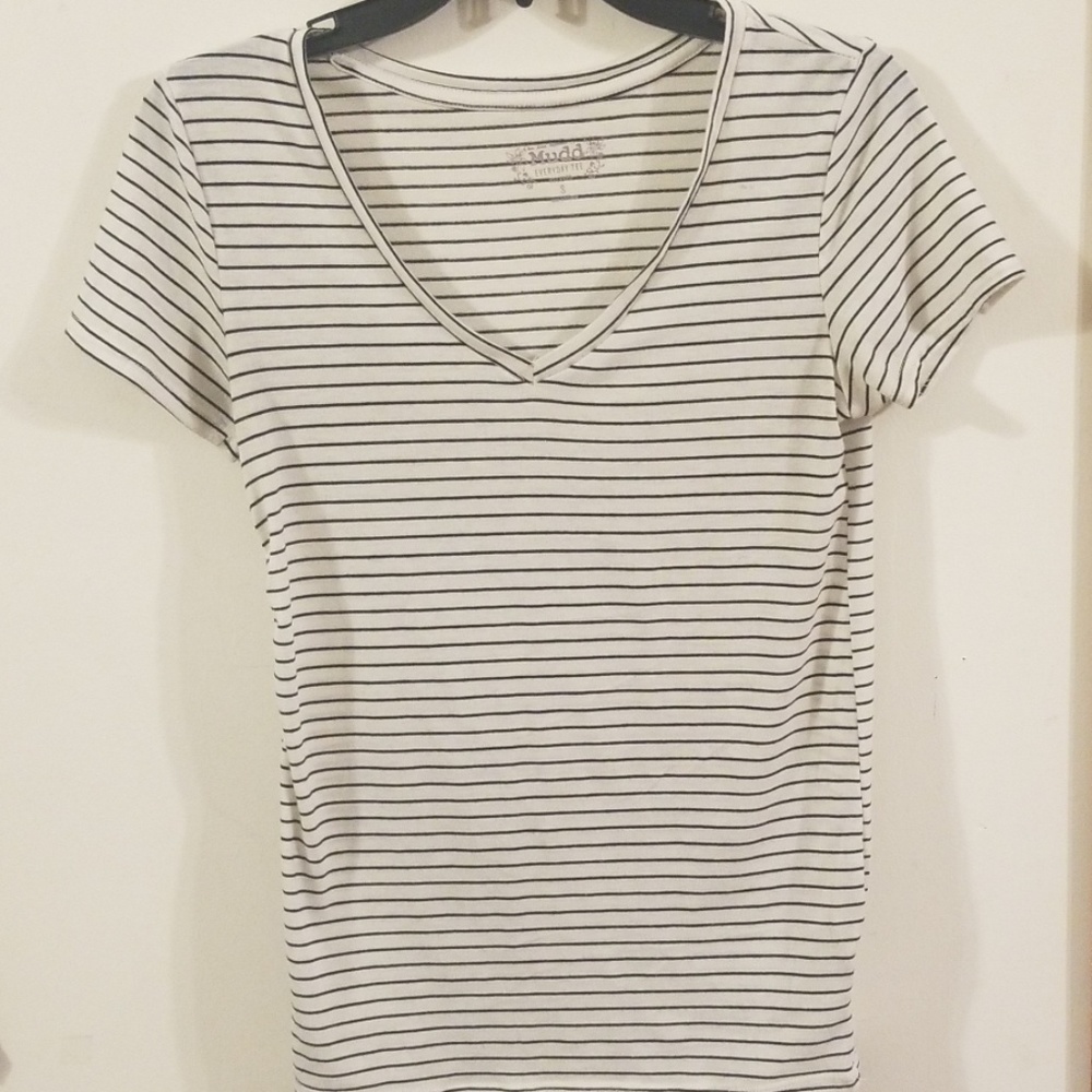 Striped V-Neck
